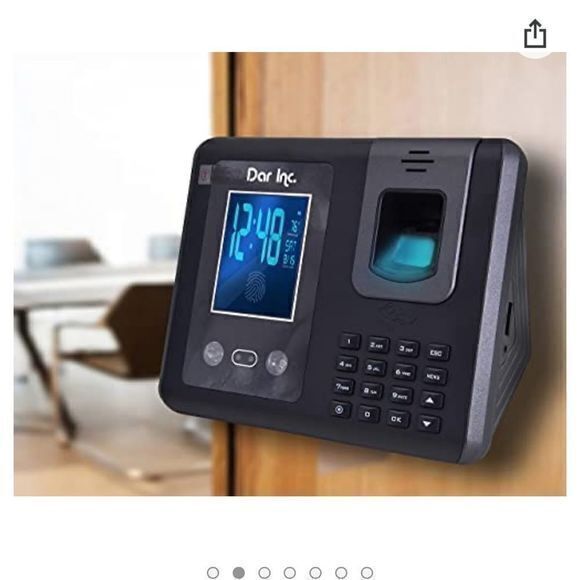 Dar Inc. One-Touch Employee‎ Time Clock Biometric Fingerprint Facial - Picture 1 of 10